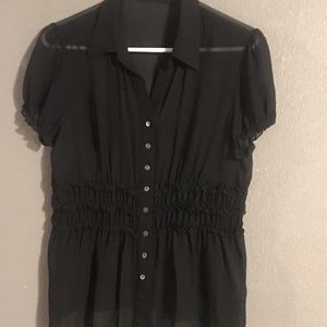 Sheer Black Blouse